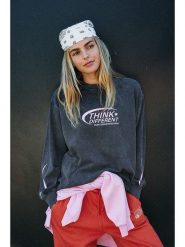 Noisy may Bluza "Polly" w kolorze antracytowym rozmiar: S. Czarne bluzy bez kaptura Noisy May, s, bez wzorów, z bawełny, bez kaptura. Za 88.23 zł.