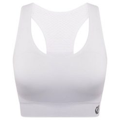 Don't Sweat It damski sportowy stanik. Niebieskie biustonosze sportowe Dare 2b, bez wzorów, z elastanu, na fitness i siłownię. W wyprzedaży za 69.99 zł.