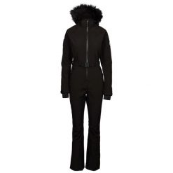 Kombinezon Narciarski Damski Valene DLX. Czarne kombinezony Trespass, xl, bez wzorów, z elastanu, bez kołnierzyka, bez ramiączek. Za 748.99 zł.