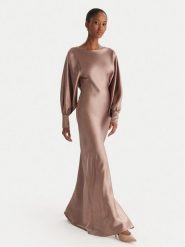 ACCESS FASHION Sukienka wieczorowa 54-3349-237 Beżowy Regular Fit. Brązowe sukienki ACCESS FASHION, bez wzorów, z syntetyku, wizytowe, bez kołnierzyka, bez ramiączek. Za 919.99 zł.