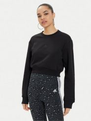 Adidas Bluza ALL SZN Fleece IW1225 Czarny Regular Fit. Czarne bluzy adidas, xl, bez wzorów, z bawełny, bez kaptura. Za 159.99 zł.