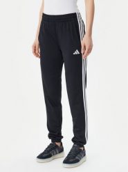 Adidas Spodnie dresowe Tricot 3-Stripes JF3383 Czarny Regular Fit. Czarne spodnie dresowe adidas, bez wzorów, z dresówki. Za 129.99 zł.
