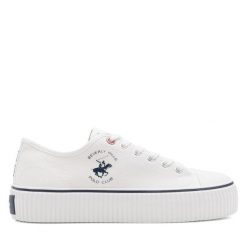 Trampki Beverly Hills Polo Club. Białe trampki Beverly Hills Polo Club, bez wzorów, bez zapięcia. Za 149.99 zł.