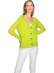 Heine Kardigan w kolorze żółtym rozmiar: 44. Żółte swetry Heine, bez wzorów, bez ramiączek. Za 52.92 zł.