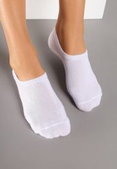 Białe Skarpety Stopki z Wiskozy 3 Pack Tiefra. Białe skarpetki Renee, bez wzorów, z wiskozy. Za 14.99 zł.