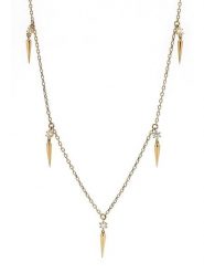 ATELIER DU DIAMANT Złoty naszyjnik "Dilemme" z diamentami rozmiar: onesize. Żółte naszyjniki ATELIER DU DIAMANT, z materiału, z diamentem, złote. Za 1,905.99 zł.