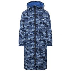 Trespass Hudsan – suchy płaszcz dla dorosłych, niebieski, kamuflaż. Brązowe płaszcze Trespass, na lato, bez wzorów, sportowe, bez kaptura. Za 521.99 zł.