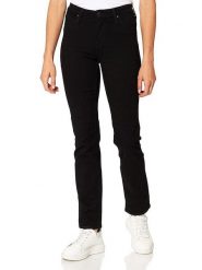 Lee Dżinsy "Marion" - Regular fit - w kolorze czarnym rozmiar: W30/L33. Czarne jeansy Lee, l, z aplikacjami, klasyczne, z podwyższonym stanem. Za 173.99 zł.