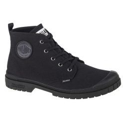 Buty do chodzenia unisex, Palladium Pampa SP20 Hi CVS. Czarne buty treningowe Palladium, bez wzorów, z materiału, bez zapięcia, trekkingowe. Za 438.00 zł.