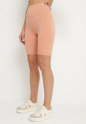 Pomarańczowe Szorty Kolarki Elastyczne Ellisade. Brązowe szorty Born2be, bez wzorów. Za 39.99 zł.