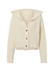 Opus Kardigan damski z wełną - Difanna Kobiety Sztuczne włókno beżowy jednolity, 38. Brązowe swetry Opus, bez wzorów, z wełny, bez ramiączek. Za 499.95 zł.