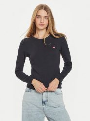 Levi's® Bluzka 000KL-0001 Czarny Regular Fit. Czarne bluzki m, bez wzorów, z bawełny, bez kołnierzyka, bez ramiączek. Za 139.99 zł.