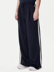 Weekend Max Mara Spodnie dresowe Perdoni 2615781051 Granatowy Wide Leg. Niebieskie spodnie dresowe Weekend Max Mara, bez wzorów, z bawełny. Za 789.99 zł.