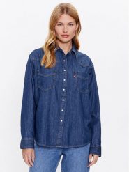 Levi's® Koszula jeansowa Donovan Western A5974-0007 Granatowy Relaxed Fit. Niebieskie koszule s, bez wzorów, z bawełny, bez kołnierzyka, bez ramiączek. Za 119.99 zł.