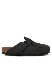 Birkenstock Klapki Boston Leve 1028552 Szary. Szare klapki Birkenstock, bez wzorów, ze skóry, bez obcasa, bez zapięcia. Za 679.99 zł.