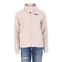 Second life - Kurtka polarowa dla kobiet - Stan bardzo dobry. Białe kurtki Patagonia, bez wzorów, z polaru, sportowe, bez kaptura. Za 296.06 zł.