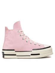 Converse Trampki Chuck 70 Plus A04366C Różowy. Czerwone trampki Converse, bez wzorów, z materiału, bez zapięcia. Za 319.99 zł.