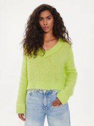 American Vintage Sweter Bymi BYM18AE24 Zielony Regular Fit. Zielone swetry American Vintage, l, bez wzorów, z wełny, vintage, bez ramiączek. Za 339.99 zł.