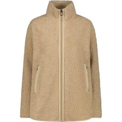 Bluza polarowa damska CMP 35P3846 Long Teddy Highloft. Brązowe bluzy bez kaptura CMP, bez wzorów, z materiału, bez kaptura. Za 349.99 zł.