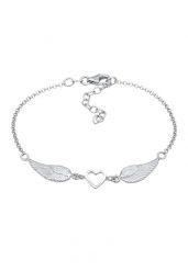 Elli Damski wisiorek serce skrzydło ze srebra próby 925 Sterling Silver Bransoletki 1 ct. Szare bransoletki Elli, srebrne. Za 293.99 zł.