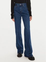 AMI PARIS Jeansy FTR420.DE0031 Granatowy Wide Leg. Niebieskie jeansy AMI PARIS, bez wzorów, z bawełny. Za 739.99 zł.