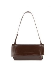 Gino Rossi Torebka Aga-01 Brązowy. Brązowe torebki klasyczne Gino Rossi, bez wzorów, z materiału, bez dodatków. Za 159.99 zł.
