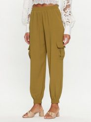 Silvian Heach Spodnie cargo GPP24421PA Khaki Regular Fit. Brązowe spodnie materiałowe Silvian Heach, bez wzorów, z materiału. Za 349.99 zł.