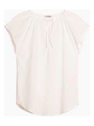 Orsay Bluzka w kolorze białym rozmiar: 34. Białe bluzki Orsay, bez wzorów, bez kołnierzyka, bez ramiączek. Za 28.17 zł.