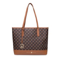 Torebka Beverly Hills Polo Club. Brązowe torebki klasyczne Beverly Hills Polo Club, bez wzorów, klasyczne, bez dodatków. Za 159.99 zł.