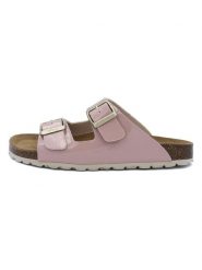 Billowy Klapki w kolorze jasnoróżowym rozmiar: 39. Różowe klapki Billowy, bez wzorów, klasyczne, z otwartym noskiem, bez obcasa, bez zapięcia. Za 65.54 zł.