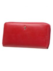Puccini Skórzany portfel "Murano" w kolorze czerwonym - 20 x 10 x 2 cm rozmiar: onesize. Czerwone portfele Puccini, bez wzorów, z materiału. Za 155.95 zł.