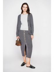 C& Jo Spódnica w kolorze szarym rozmiar: 36. Szare spódnice C& Jo, na co dzień, bez wzorów, klasyczne, midi, proste. Za 108.99 zł.