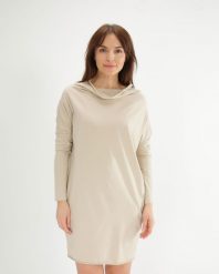 Gładka sukienka z kieszeniami. Brązowe sukienki Unisono, l, bez wzorów, z bawełny, bez kołnierzyka, bez ramiączek, mini. Za 169.00 zł.