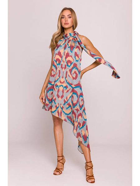 Made of emotion Sukienka ze wzorem rozmiar: S/M. Sukienki Made Of Emotion, m, bez wzorów, bez kołnierzyka, bez ramiączek, midi. Za 215.71 zł.