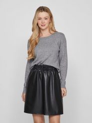 Vila Sweter w kolorze szarym rozmiar: XL. Szare swetry Vila, xl, bez wzorów, bez ramiączek. Za 66.00 zł.