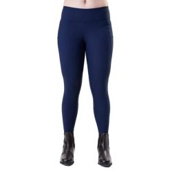 Damskie legginsy jeździeckie o średniej przyczepności Horseware Optifit. Niebieskie legginsy HORSEWARE IRELAND, bez wzorów, z tkaniny. Za 358.50 zł.