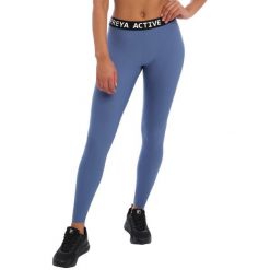 Legginsy damskie Freya Power Sculpt 2.0. Niebieskie legginsy FREYA ACTIVE, bez wzorów, z materiału. W wyprzedaży za 234.50 zł.