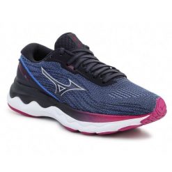 Buty Skechers Wave Skyrise 3 J1GD220904 niebieskie. Niebieskie buty do biegania bez wzorów, z gumy, bez zapięcia, do biegania. Za 667.75 zł.