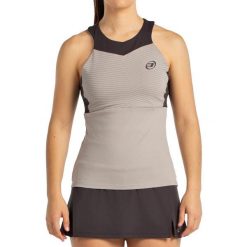 T-shirt Straps Bullpadel Erare Woman. Brązowe t-shirty bullpadel, s, bez wzorów, sportowe, bez kołnierzyka, bez ramiączek. W wyprzedaży za 191.95 zł.
