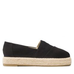 Espadryle Jenny Fairy. Czarne espadryle Jenny Fairy, bez wzorów, bez obcasa. Za 89.99 zł.