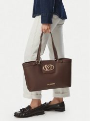 LOVE MOSCHINO Torebka JC4206PP0PKB0313 Brązowy ciemny. Brązowe shopper bag Love Moschino, bez wzorów, ze skóry, bez dodatków. Za 1,009.00 zł.