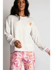 PJ Salvage Koszulka piżamowa w kolorze szarym rozmiar: L. Szare piżamy PJ Salvage, l, bez wzorów, bez kołnierzyka, bez ramiączek. Za 110.29 zł.