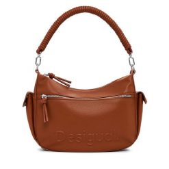 Torebka Desigual. Brązowe torebki klasyczne Desigual, bez wzorów, klasyczne, bez dodatków. Za 199.99 zł.