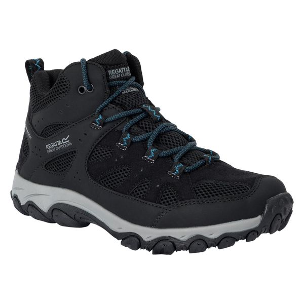 Damskie Buty Do Chodzenia Edgepoint IV Mid Cut. Czarne buty trekkingowe Regatta, z materiału, bez zapięcia. Za 301.99 zł.