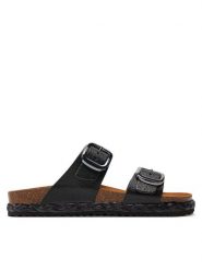 Geox Espadryle D New Brionia High D45S8A 000BN C9999 Czarny. Czarne espadryle Geox, bez wzorów, ze skóry, bez obcasa. Za 469.99 zł.