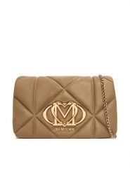 LOVE MOSCHINO Torebka JC4043PP0NKE0105 Beżowy. Brązowe kopertówki Love Moschino, bez wzorów, ze skóry, wizytowe, bez dodatków. Za 639.99 zł.
