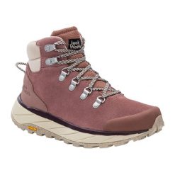 Buty trekkingowe damskie Jack Wolfskin Terraventure Urban Mid. Czerwone buty trekkingowe Jack Wolfskin, bez zapięcia. Za 379.99 zł.