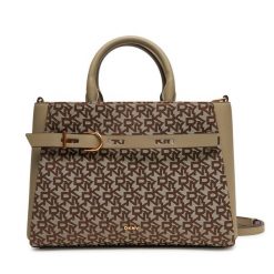 Torebka DKNY. Brązowe torebki klasyczne DKNY, bez wzorów, klasyczne, bez dodatków. Za 499.99 zł.