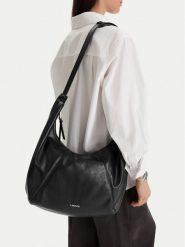 Lasocki Torebka CEO-LSK-X-005-09 Czarny. Czarne listonoszki Lasocki, bez wzorów, z materiału, bez dodatków. Za 199.99 zł.