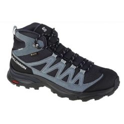 Buty Salomon X Ward Leather Mid Gtx W 471820 czarne. Czarne buty trekkingowe z gumy, bez zapięcia. Za 789.51 zł.